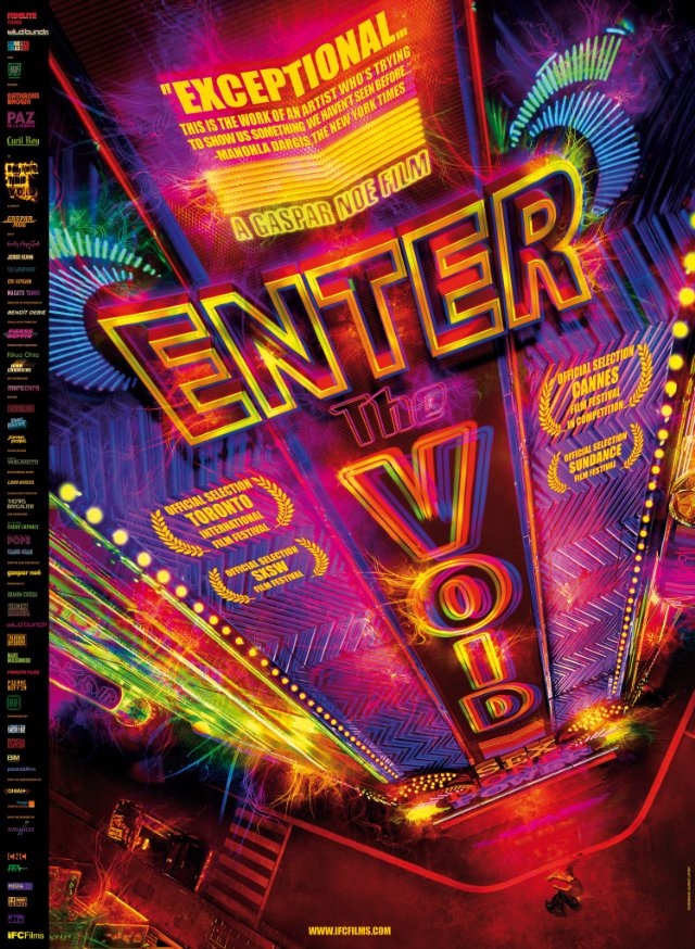 Seedy, psychedelic head-trip. Gaspar Noe's 'Enter the Void'.